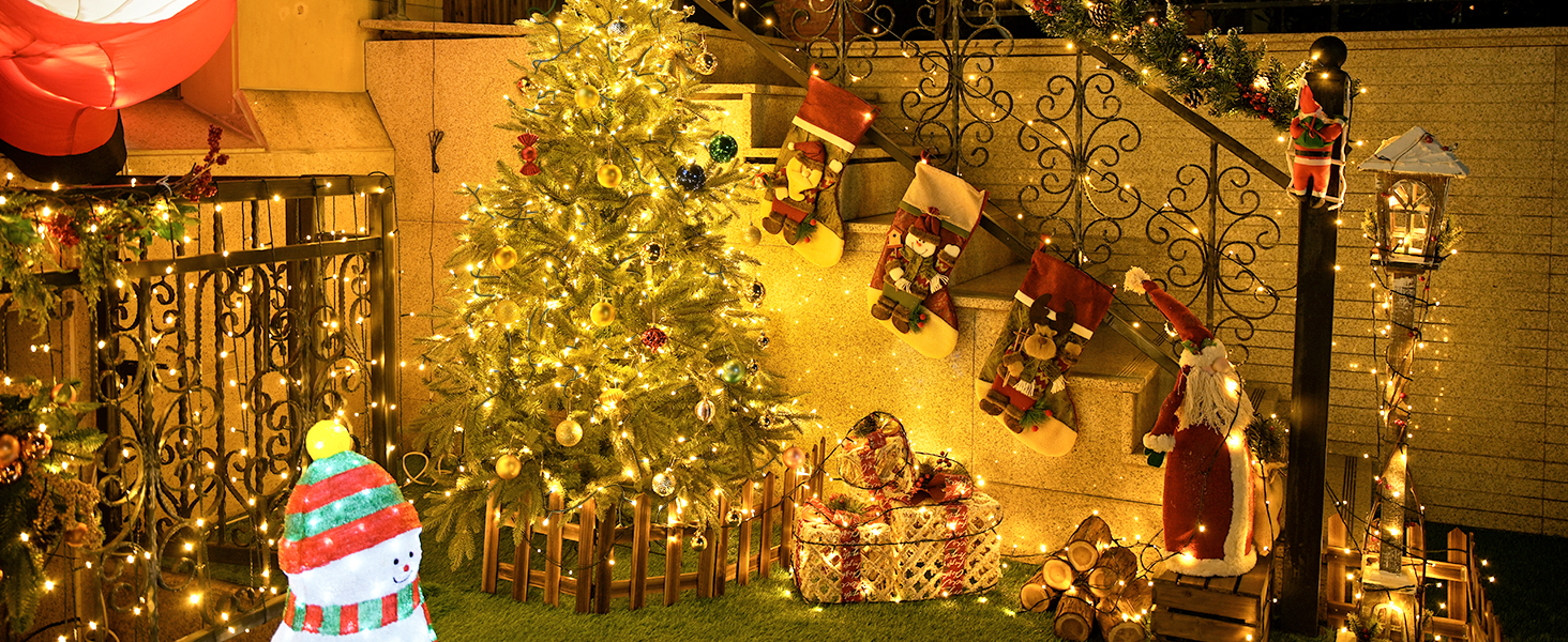 solar christmas lights outdoor
