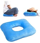 wefaner Donut Pillow Tailbone Pain Relief Cushion Bed Sores,Butt Donut Pillow Anti-Decubitus Pad-...
