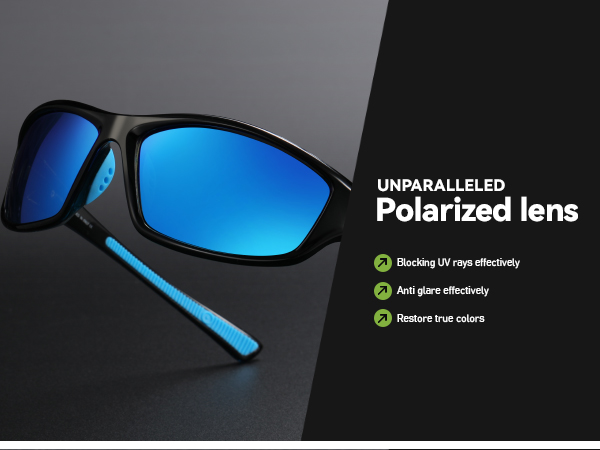 Polarized Sports Sunglasses For Men Cycling Driving Fishing UV400 Protection