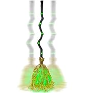 DR.DUDU Witches Broom Halloween Decor - 35" Animated Light up Moving Broomstick with Spooky Sound...