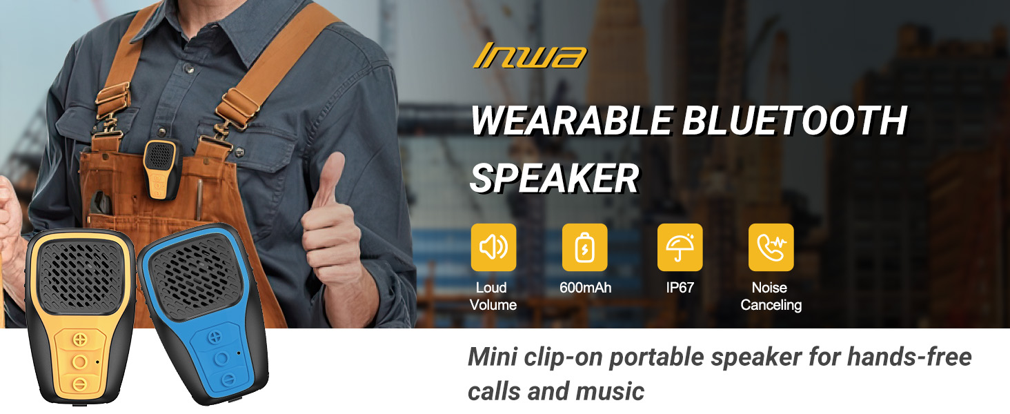 wearable Bluetooth speaker