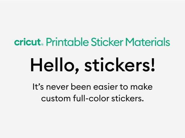 cricut printable sticker materials
