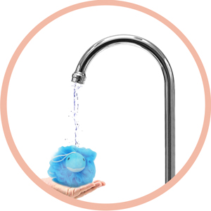 rinse to clean