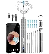 JEGOAT Ear Wax Removal Tool Camera, Ear Cleaner with Camera, Ear Cleaning Kit 1296P HD Ear Scope,...