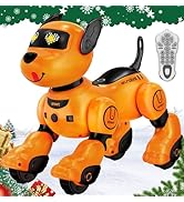 anysun Robot Dog Toy for Kids, Programmable Remote Control Robots Puppy with Follow Up & Touch Se...