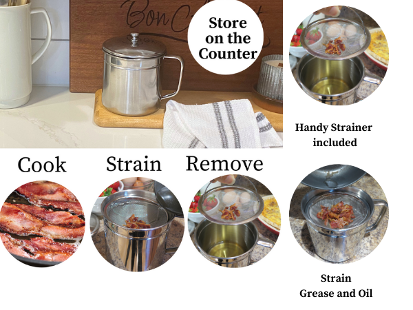 Strain and Reuse Oil