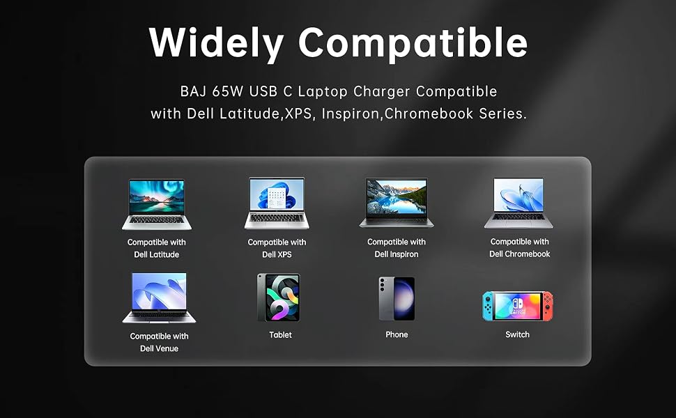 COMPATIBLE FOR 65W DELL