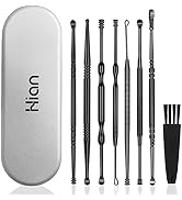 8 Pcs Ear Wax Removal Kit,Professional Double-Headed Ear Pick Earwax Removal Tools,316L Stainless...
