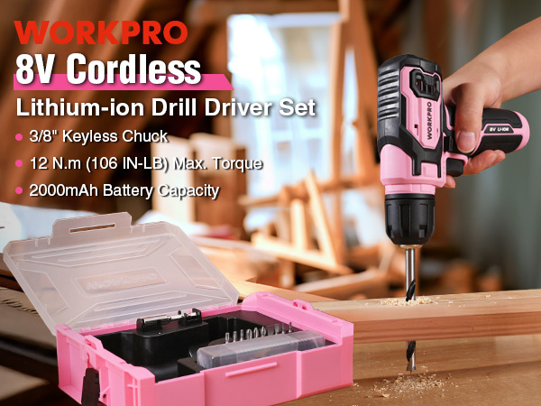 Pink Power Drill Set