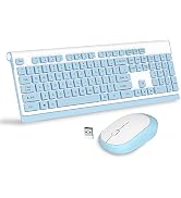 Wireless Keyboard Mouse Combo, MageGee V650 Quiet Full Size 2.4G Ultra-Thin Wireless Keyboard and...