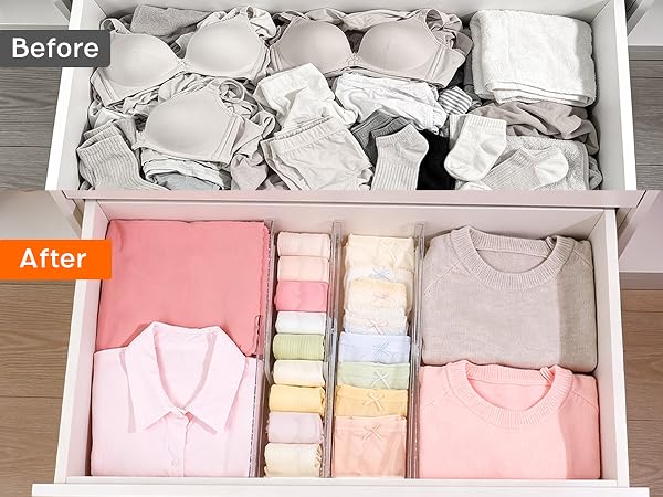 dresser drawer divider organizers