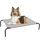 PHYEX Heavy Duty Steel-Framed Portable Elevated Pet Bed, Elevated Cooling Pet Cot, 43.5" L x 25.5...