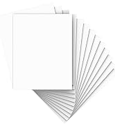 White Cardstock 8.5 x 11,White Card Stock,Cardstock Paper,Copy Paper for Printer,40 Sheets Card S...