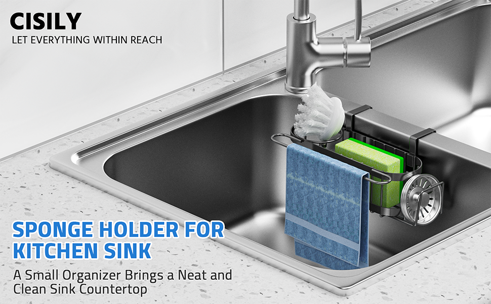 hanging sponge holder for kitchen sink