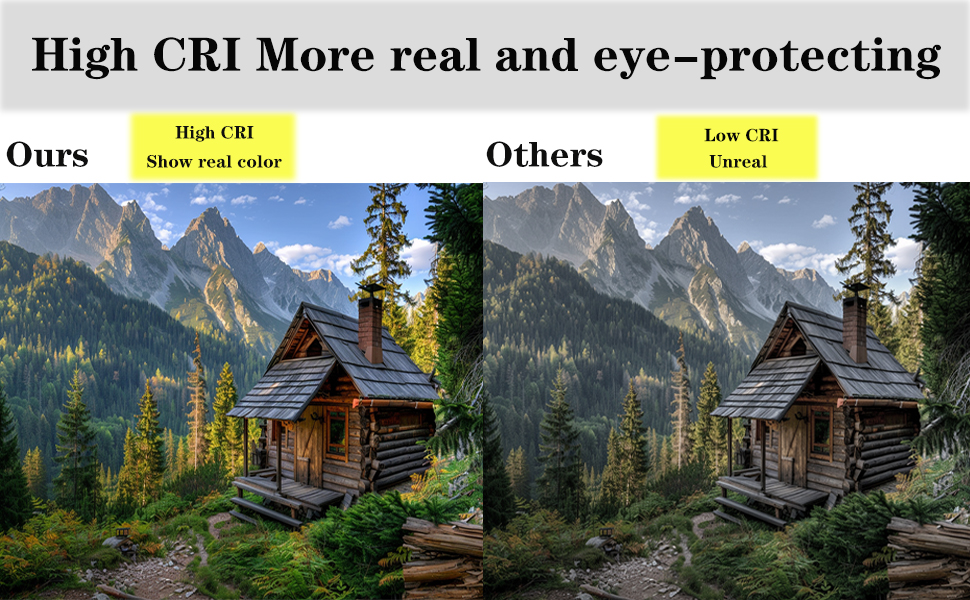High CRI more real color