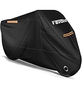 Favoto Motorcycle Cover All Season Universal Weather Quality Waterproof Sun Outdoor Protection Ni...