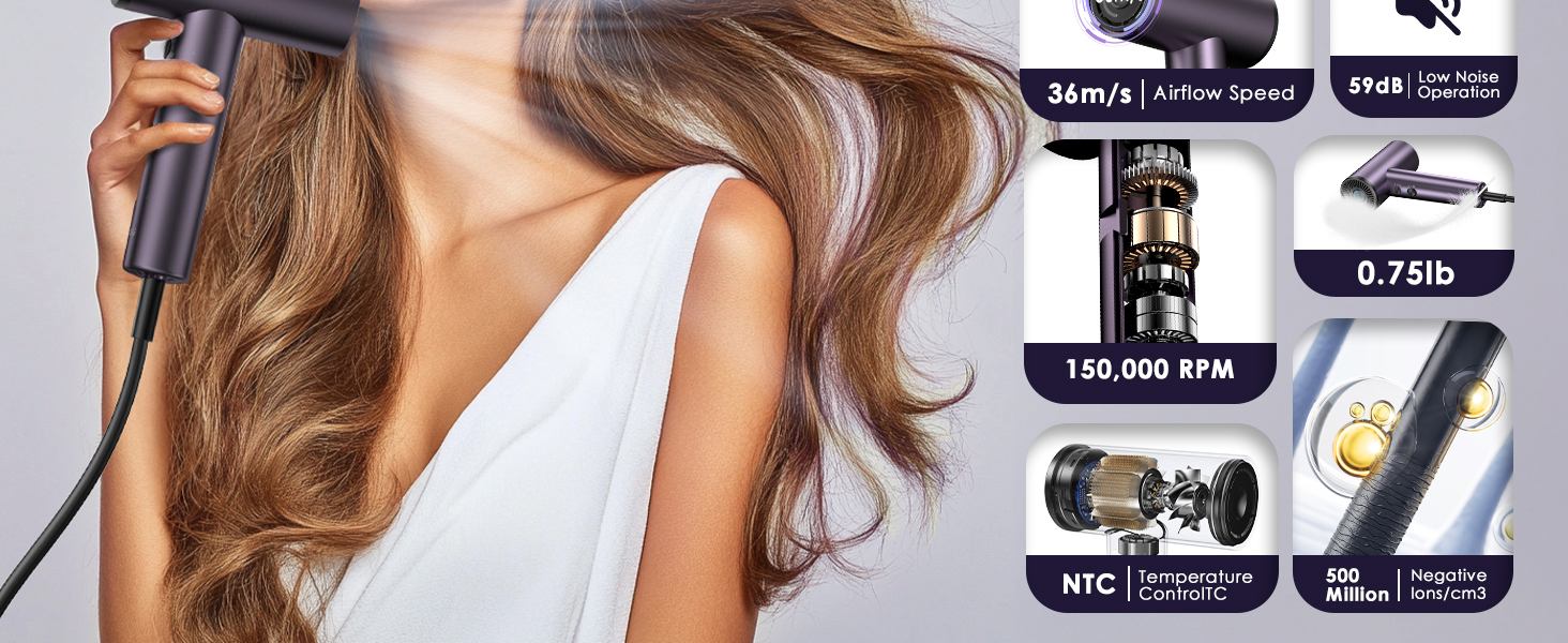 high speed ionic hair dryer