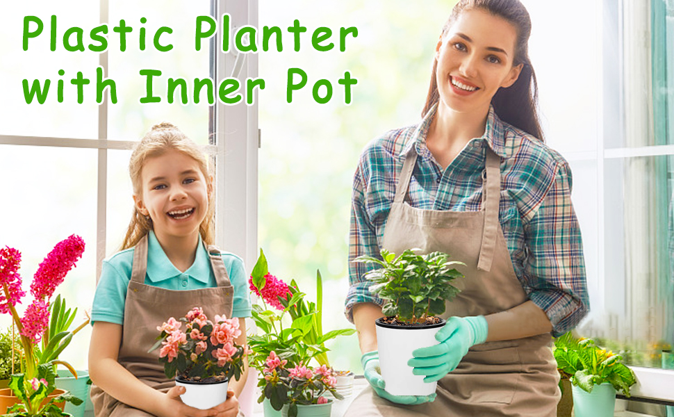 6 Garden Pots