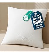 Phantoscope Premium 18x18 Throw Pillow Inserts, Ultra-Soft Air Layer Pillow Inserts Down Alternat...