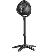 Vornado 683 Medium Pedestal Whole Room Air Circulator Fan, 3 Speed Control, Adjustable Standing H...