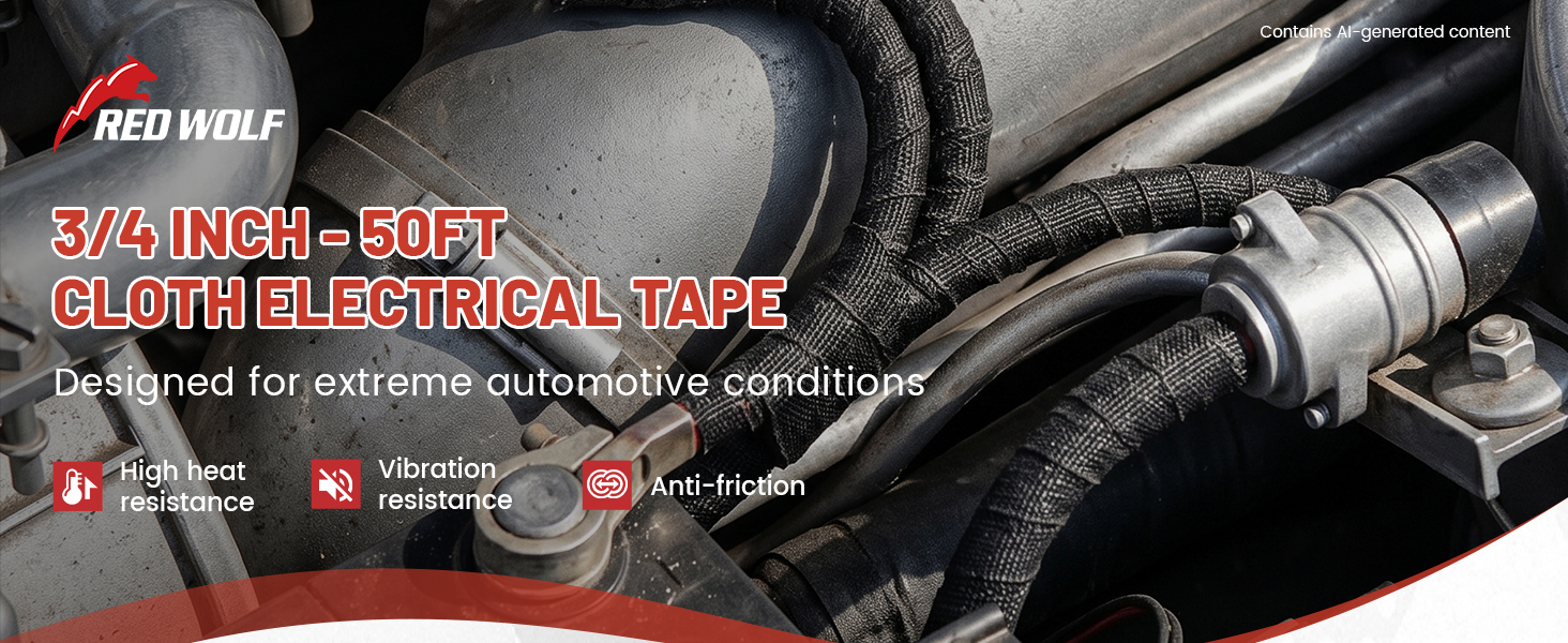 3/4 Inch x 50 Feet Wire Harness Electrical Tape