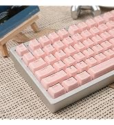 mintcaps Crystal Jelly Keycaps, Translucent Keycaps 123Keys Set Custom KeyCap Set OEM Profile, Ke...