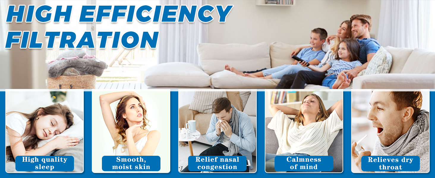 HIGH EFFICIENCY FILTRATION-vicks cool mist humidifier filter