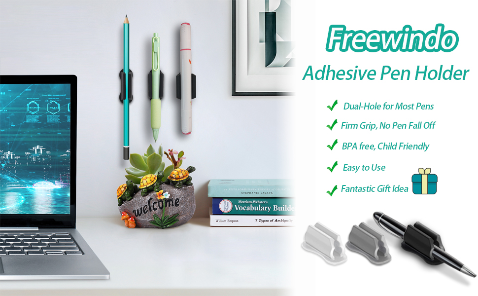 Freewindo Adhesive Pen Holder