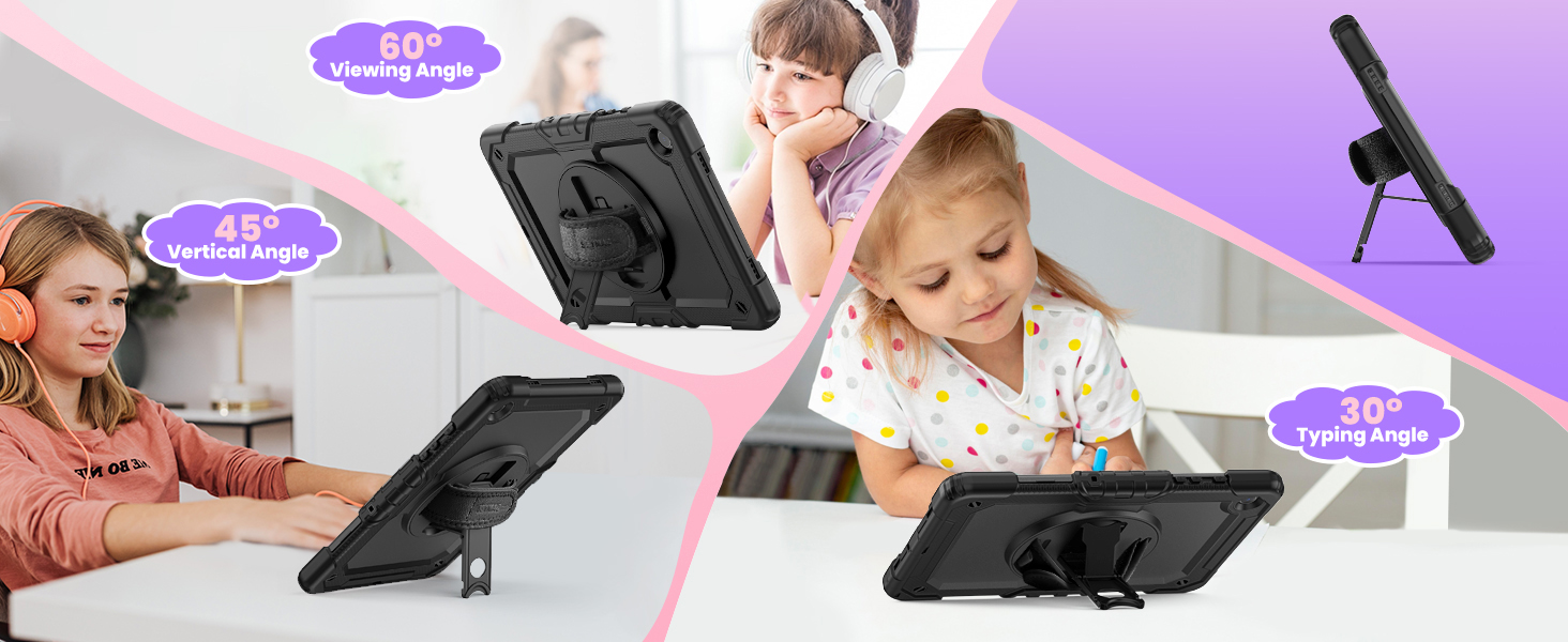 SEYMAC stock case for Tablet with 360° rotating Stand