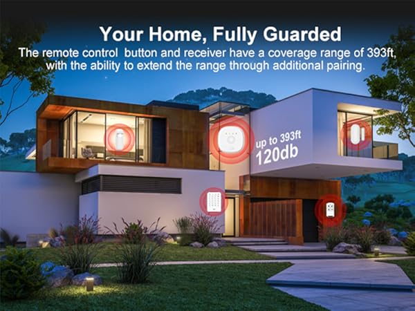 Wireless Home Security System with Wireless 24/7 Professional Monitoring - No Contract - Alexa