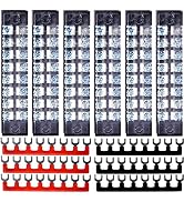 Terminal Block 8 Position, 12PCS/ 6 Set Terminal Block Strip & Ground Terminal Block, Screw Termi...
