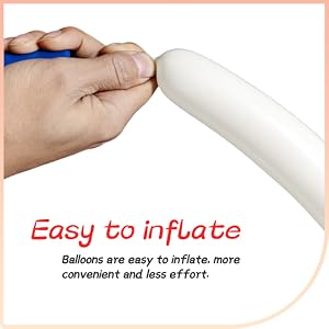 white 260 balloons