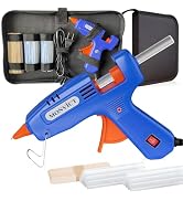MONVICT Hot Glue Gun Kit, Mini Glue Gun with Carrying Case,20 Pcs Premium Glue Sticks, 10 Pcs Woo...