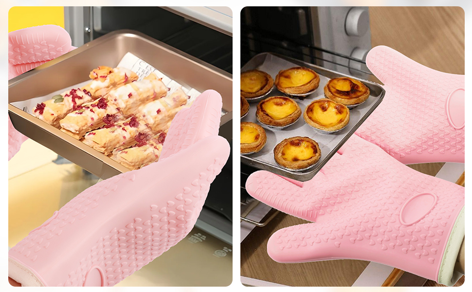 heat resistant silicone mitts