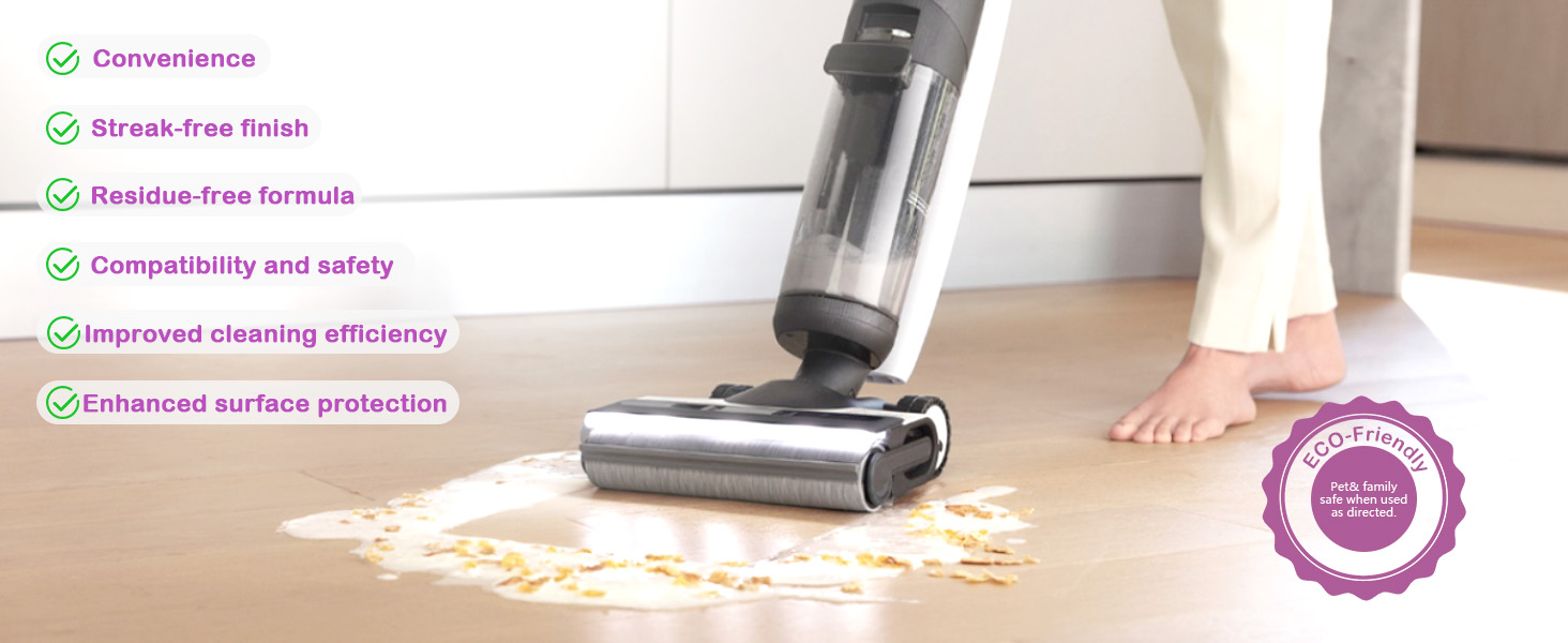 Aoapong ECOVACS TINECO Floor Cleaning Solution for Robot Vacuums with Mopping and Vacuums
