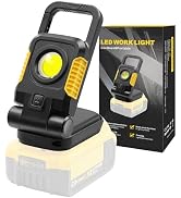 Tresda 18V/20V Cordless Work Light, 25W Portable Flood Light Work for Dewalt 20V Max Battery, Sup...