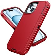 Jelanry Compatible with iPhone 15 Plus Case Heavy Duty Protective Rugged Phone Case, Full Body An...