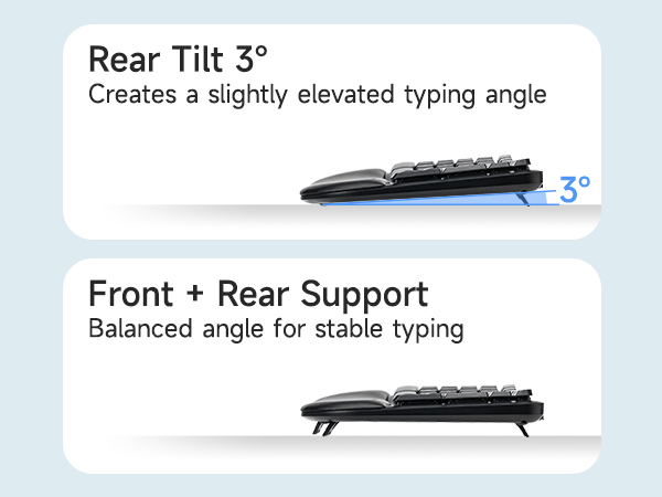 ergonomic wired keyboard