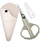 HITOPTY Sewing Scissors - Small Sharp Scissors with Cover for Home, Office, Travel, Craft, Precis...