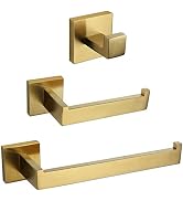 VELIMAX Premium Stainless Steel 3-Piece Bathroom Hardware Accessories Set Wall Mounted Bathroom H...