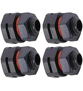 4Pcs IP68 Waterproof Breather Screw M12x1.5, Air Vent Pressure Reducing Valve, Dual-Port Moisture...