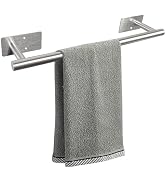 Vanloory Self Adhesive Bath Towel Bar, Stainless Steel Towel Racks for Bathroom No Drilling Heavy...
