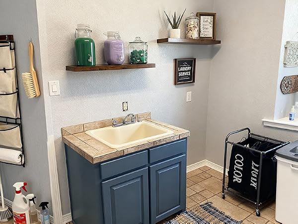 laundry shelves