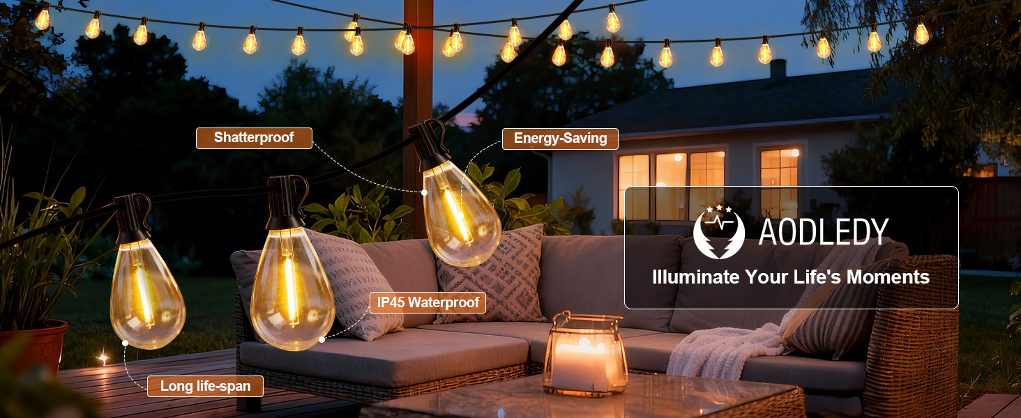 outdoor string lights