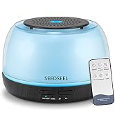 SEEDSEEL 300ML Essential Oil Diffuser, Air Diffuser with Remote Control, USB-C Power Cord, 4 Time...
