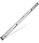 WORKPRO 48 Inch Spirit Level, Bubble Level with Double View Vertical Site, Leveler Tool With 3 Bu...