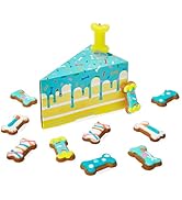 Thoughtfully Pets, Dog Birthday Cake Mini Treats Gift Set, Includes 10 Ginger Flavored Mini Cooki...