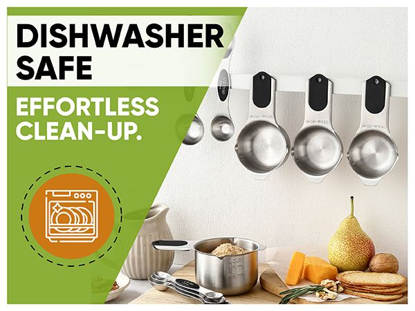 stainless steel measuring cups and spoons set