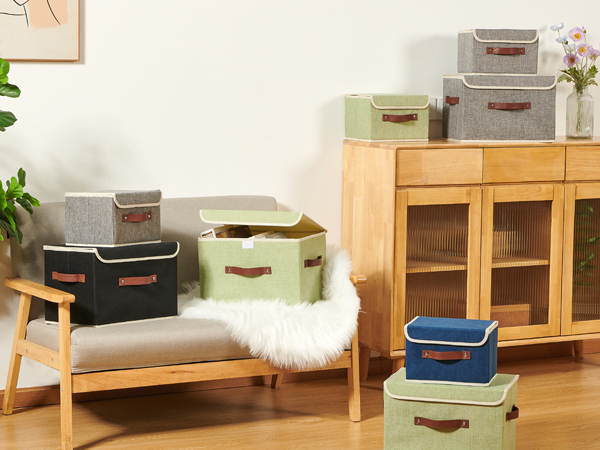 vinnegenzz fabric storage bins