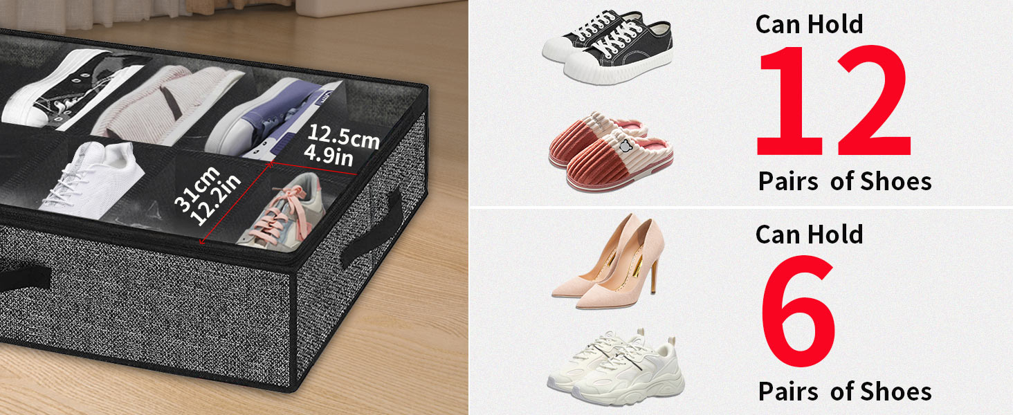 Under Bed Shoe Storage Organizer
